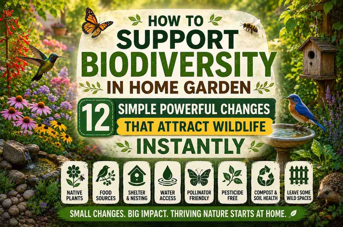 how to support biodiversity in home garden