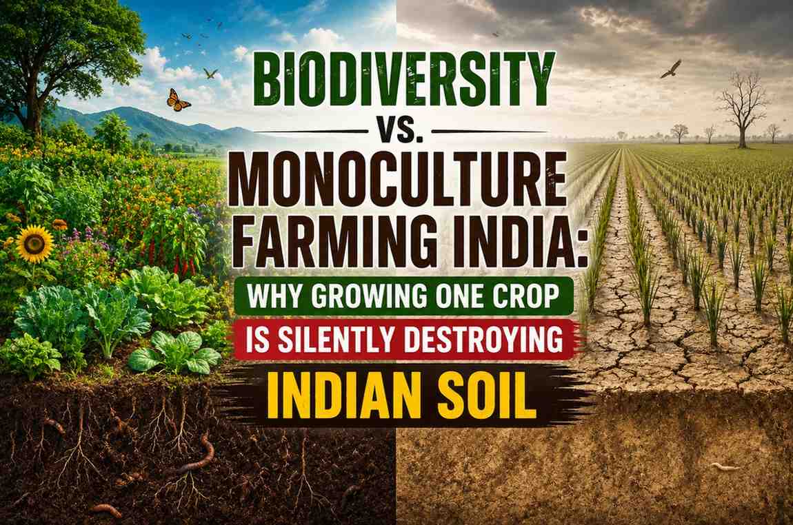Biodiversity vs. Monoculture Farming India: Why Growing One Crop Is Silently Destroying Indian Soil