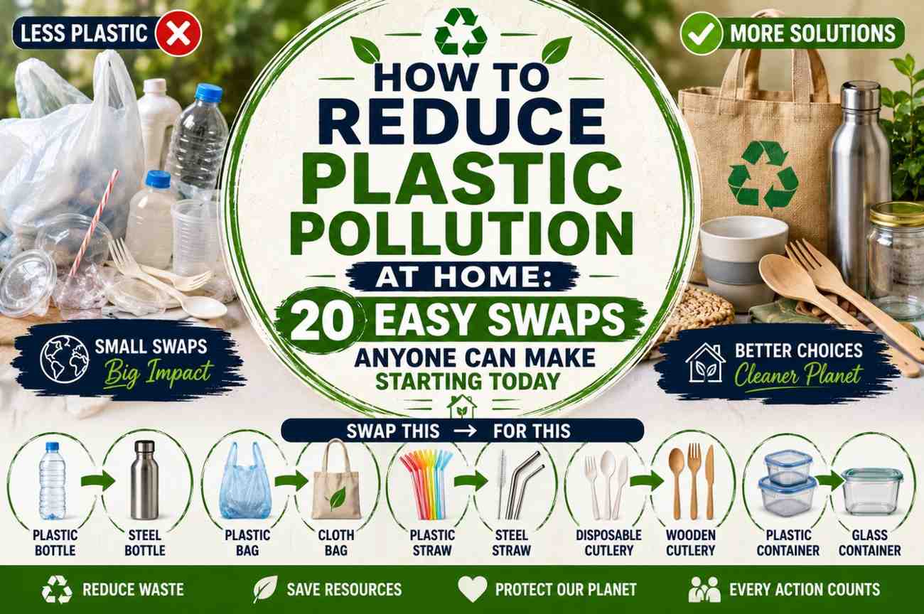 how to reduce plastic pollution at home