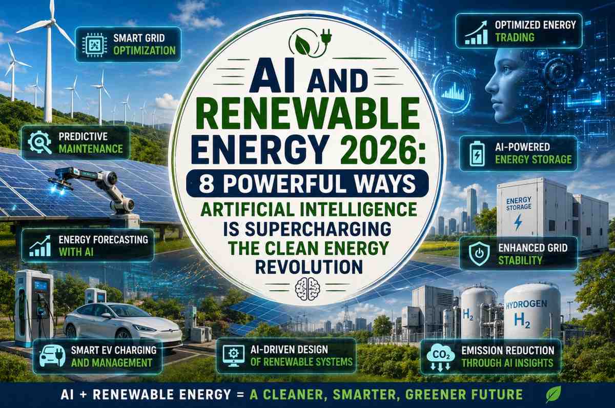 AI and Renewable Energy 2026: 8 Powerful Ways Artificial Intelligence Is Supercharging the Clean Energy Revolution