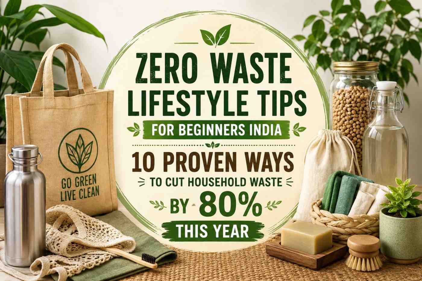 Zero Waste Lifestyle Tips for Beginners India: 10 Proven Ways to Cut Household Waste by 80% This Year