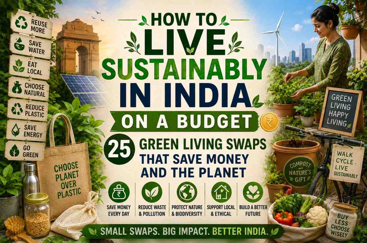 How to Live Sustainably in India on a Budget – 25 Green Living Swaps That Save Money and the Planet